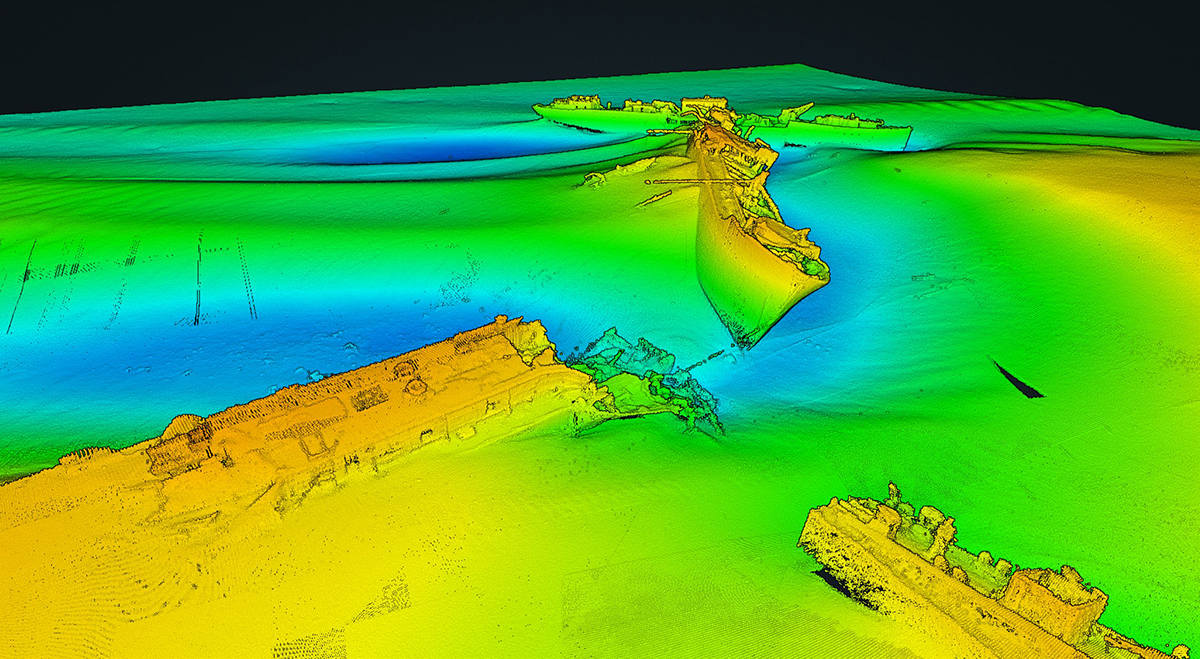 The Discovery of WWII Shipwrecks in the Danube River with Sonar Precision