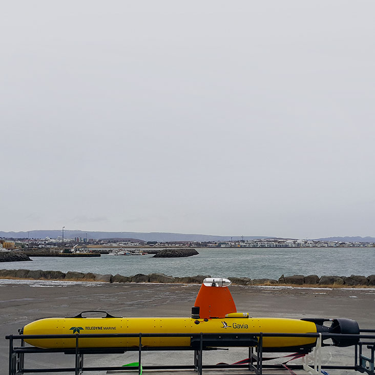 Gavia AUV in Carrier Harbor